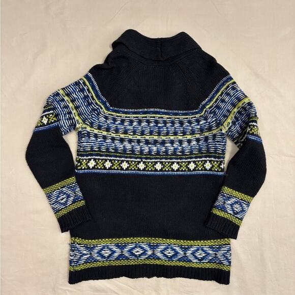 Anthropologie Sparrow Women's Black Full Zip Knit Sweater Wool Blend Size Medium - Picture 6 of 7